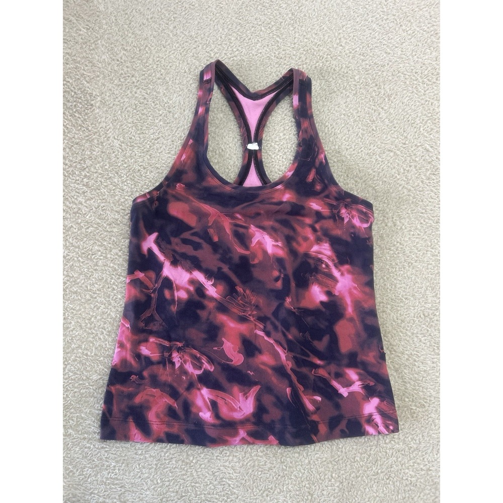 Lululemon Tank Women's 6 Multi Color Cropped Racerback Performance Active Casual
